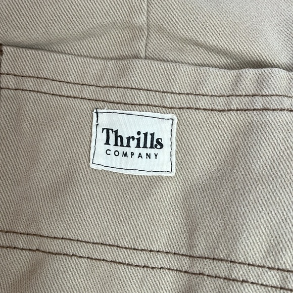 Thrills Carpenter Utility Washed Tan Khaki Pants - Picture 7 of 8